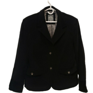 Lady Hathaway Jacket Ladies Corduroy Black 96% Cotton Size Large